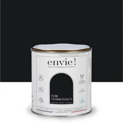 Peinture mur, boiserie noir charbonneux velours ENVIE Biosourcée 0.5L