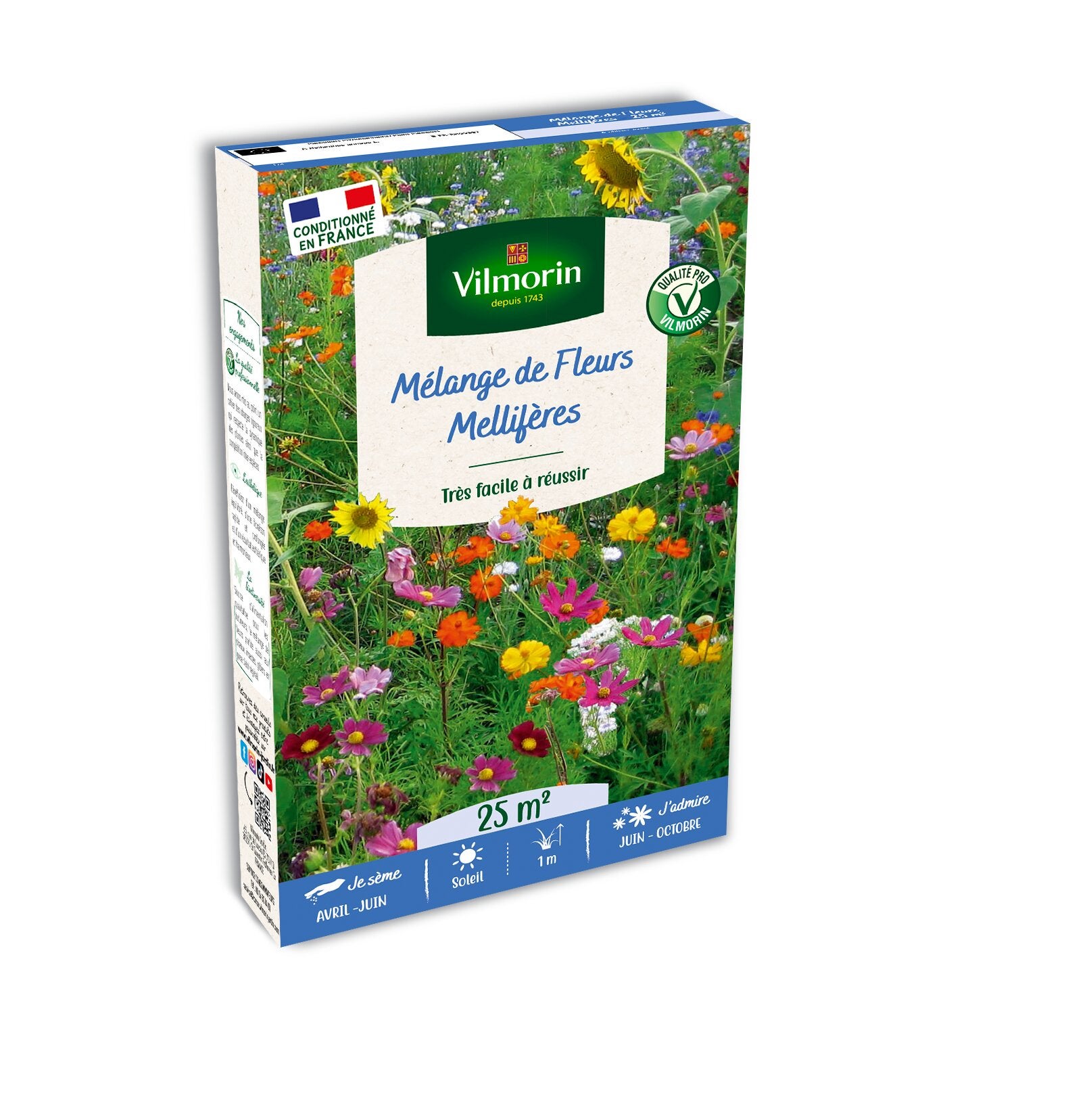Décor mellifère avec tournesol VILMORIN 110 g