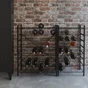 RANGE BOUTEILLES SUPERPOSABLE METAL BRIDGE POUR 32 BOUTEILLES