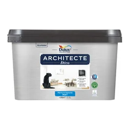 Peinture mur, plafond, blanc mat DULUX VALENTINE Architecte déco 2.5L