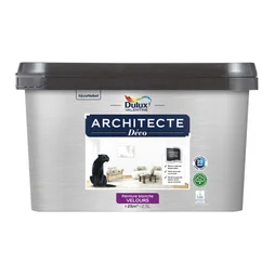 Peinture mur,plafond, blanc velours DULUX VALENTINE Architecte déco 2.5L