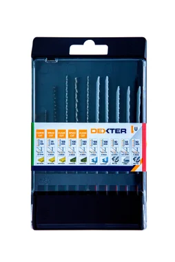 10 lames pour scie sauteuse métal/bois DEXTER