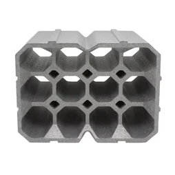 Range bouteille polystyrène recyclé OKTO 12 bouteilles