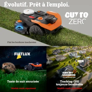 Robot tondeuse connecté WORX VISION CLOUD 2WD - Jusqu'à 650m² - WR365E