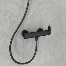 Mitigeur de douche mécanique noir, Icone, SENSEA