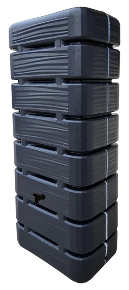 Récupérateur d'eau BELLI rectangulaire anthracite, 320 l