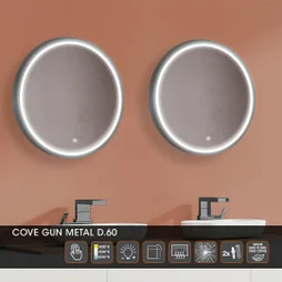 Miroir lumineux rond Diam.60 cm 3359