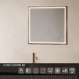 Miroir lumineux rectangulaire l. x H.75 cm 3363