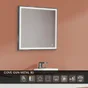Miroir lumineux rectangulaire cuivré L80 x H75