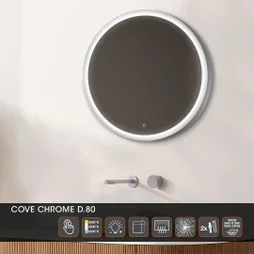 Miroir lumineux rond Diam.80 cm 3354