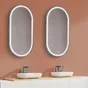 Miroir lumineux ovale l. x H.90 cm 3361