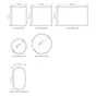 Miroir lumineux rond Diam.60 cm 3353