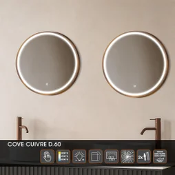 Miroir lumineux rond Diam.60 cm 3365
