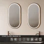 Miroir lumineux ovale l. x H.90 cm 3367