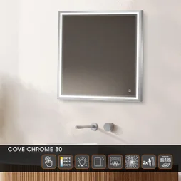 Miroir lumineux rectangulaire l. x H.75 cm 3351