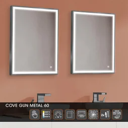 Miroir lumineux rectangulaire l. x H.75 cm 3356