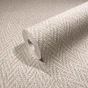 Papier peint intissé paille chevron beige