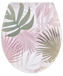 Abattant wc thermodur frein de chute declip decor wildpalm vif