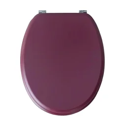 Abattant wc mdf sans fonction rouge terracotta port bemis
