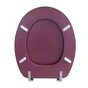 Abattant wc mdf sans fonction rouge terracotta port bemis