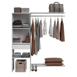 Kit dressing Aura blanc H.185,8 x L.165,9 x P.39,7 cm