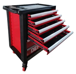 Servante d'atelier 7 tiroirs avec 71 outils, serv071, DOMAC