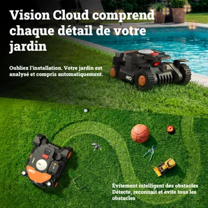 Robot tondeuse connecté WORX VISION CLOUD 4WD Wr344e 4000m²
