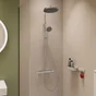 Colonne de douche thermostatique chrome, Stamis S Activera, HANSGROHE