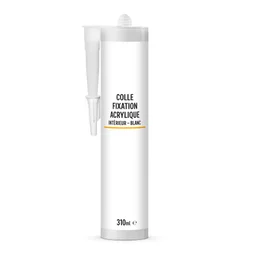 Colle de fixation pâte acrylique, 310ml blanc