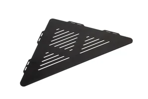 Etagère de douche angle dans le joint de carrelage, noir Tatay, 24x24x0,2 cm
