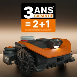 Robot tondeuse connecté sans fil WORX VISION CLOUD 2WD - Jusqu'à 1200m² - WR312E