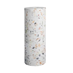 Douille e27 + cache effet terrazzo blanc tibelec