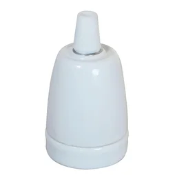 Douille e27  ceramique blanc d46mm tibelec