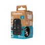 Douille e27 metal + 2 bagues noir chrome tibelec