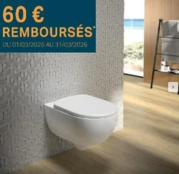 Pack WC suspendu G500 design technologie Rimfree GEBERIT