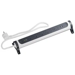 Multiprise parafoudre 5 prises avec interrupteur et 2 USB-C, 1.5 m blanc LEGRAND