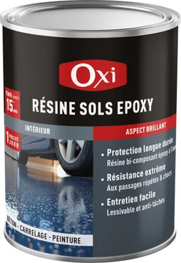 Résine sol Epoxy OXI, transparent brillant, 2 l