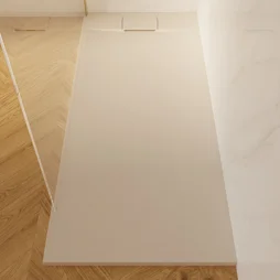 Receveur de douche extraplat, résine, beige L.70 x l.170 cm, Neo