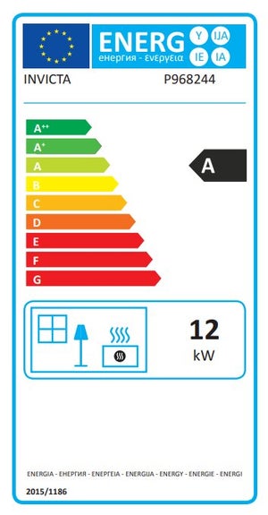 Insert façade droite vision totale Turbo, INVICTA, 12 kW