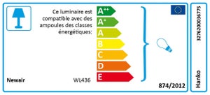 Applique Verre Blanc Hanko 1 Lumière(S)