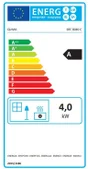 Poêle à pétrole à injection électronique SRE8040C, QLIMA, 4 kW