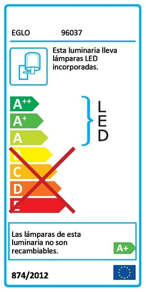 Applique Plastique Blanc Led Intégré Eglo