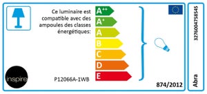 Applique Métal Rouille Inspire Abra 1 Lumière(S)