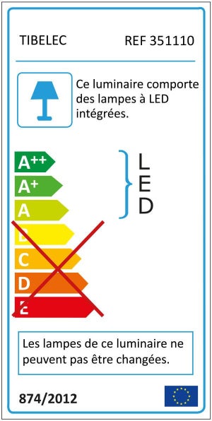 Projecteur À Fixer À Détection Extérieur Led Intégrée 2600 Lm Noir Tibelec