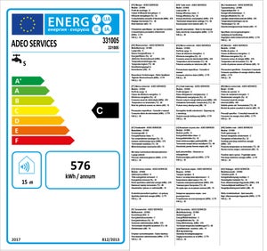 Chauffe-eau électrique vertical mural, 30 L