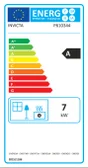 Poêle à bûche INVICTA Altara anthracite, 7 kW