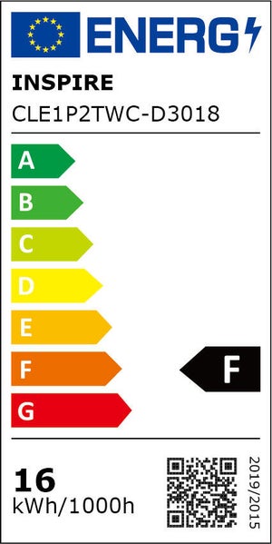 Plafonnier SDB, design blanc led intégrée INSPIRE Lano D.29.4 cm