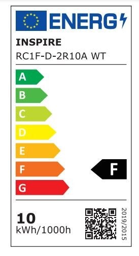Kit 1 spot à encastrer fixe Edolo led, 4000K INSPIRE rond blanc