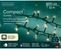 Guirlande lumineuse int/ext 500 led clignotante blanc chaud cable vert 14m