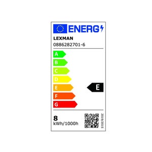 Lot de 6 ampoules led B22, 806Lm = 60W, blanc chaud, LEXMAN